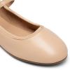 DREAM PAIRS Women’s Ballet Flats Mary Jane Shoes, Round Toe Comfortable Dressy Casual Slip-on Work Daily Soft Flat Shoes(Nude-pu)