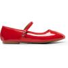 DREAM PAIRS Women’s Ballet Flats Mary Jane Shoes, Round Toe Comfortable Dressy Casual Slip-on Work Daily Soft Flat Shoes(Red-pat)