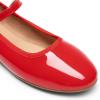 DREAM PAIRS Women’s Ballet Flats Mary Jane Shoes, Round Toe Comfortable Dressy Casual Slip-on Work Daily Soft Flat Shoes(Red-pat)