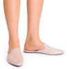 DREAM PAIRS Women’s Flat Mules Pointed Toe Backless Loafer Shoes(Arricot/Suede)