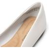 DREAM PAIRS Women’s Flats, Pointed Toe Slip-On Dressy Flat Shoes, Comfortable Business Casual Dress Shoes for Office Work(White)