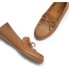 DREAM PAIRS Women’s Loafers Comfortable Dressy Slip-on Business Casual Work Shoes Bow-Knot Office Driving Round Toe Flats Loafers(Tan)