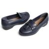 DREAM PAIRS Women’s Loafers Slip On Comfortable Dressy Casual Business Work Office Arch Support Loafer Shoes with Tassel Decoration(Navy)