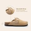 DREAM PAIRS womens Mule(Apricot)