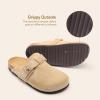 DREAM PAIRS womens Mule(Apricot)