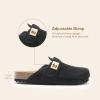 DREAM PAIRS womens Mule(Black)