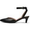 DREAM PAIRS Kitten Heels for Women Low Heel Dress Shoes Wedding Dress Closed Toe Pump Shoes Luna(Black)