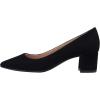 DREAM PAIRS Women’s Chunky Low Block Heels Closed Toe Dress Pumps Shoes(Black/Nubuck/Pu)