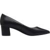 DREAM PAIRS Women’s Chunky Low Block Heels Closed Toe Dress Pumps Shoes(Black/Pu)