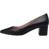 DREAM PAIRS Women’s Chunky Low Block Heels Closed Toe Dress Pumps Shoes(Black/Pu)
