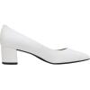 DREAM PAIRS Women’s Chunky Low Block Heels Closed Toe Dress Pumps Shoes(Creamy/White/Pu)