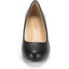 DREAM PAIRS Women’s Debbie Mid Wedge Heel Pump Shoes(Black/Pu)