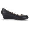 DREAM PAIRS Women’s Debbie Mid Wedge Heel Pump Shoes(Black/Pu)