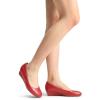 DREAM PAIRS Women’s Debbie Mid Wedge Heel Pump Shoes(Red/Pu)