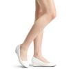 DREAM PAIRS Women’s Debbie Mid Wedge Heel Pump Shoes(White/Pu)
