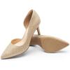 DREAM PAIRS Women’s Dress High Heels Pumps Closed Pointed Toe Stiletto D’Orsay Shoes for Wedding Party(Gold-glitter)