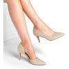 DREAM PAIRS Women’s Dress High Heels Pumps Closed Pointed Toe Stiletto D’Orsay Shoes for Wedding Party(Gold-glitter)