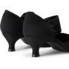 DREAM PAIRS Women’s Kitten Heels Low Pumps Shoes Pointed Closed Toe Slip on Dress Work Bridal Party Wedding(Black)