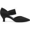 DREAM PAIRS Women’s Kitten Heels Low Pumps Shoes Pointed Closed Toe Slip on Dress Work Bridal Party Wedding(Black)