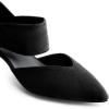 DREAM PAIRS Women’s Kitten Heels Low Pumps Shoes Pointed Closed Toe Slip on Dress Work Bridal Party Wedding(Black)