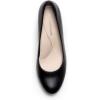 DREAM PAIRS Women’s Pumps Closed Round Toe Chunky High Heels Platform Work Comfortable Dress Shoes for Women(Black-pu)