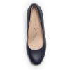 DREAM PAIRS Women’s Pumps Closed Round Toe Chunky High Heels Platform Work Comfortable Dress Shoes for Women(Navy-pu)