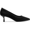 DREAM PAIRS Women’s Pumps Closed Toe Pointed Toe Kitten Heels for Women Party Dance Wedding Dress Shoes for Women(Black-knit)