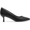 DREAM PAIRS Women’s Pumps Closed Toe Pointed Toe Kitten Heels for Women Party Dance Wedding Dress Shoes for Women(Black-pu)
