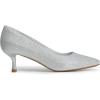DREAM PAIRS Women’s Pumps Closed Toe Pointed Toe Kitten Heels for Women Party Dance Wedding Dress Shoes for Women(Silver)