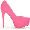 DREAM PAIRS Women’s Swan-30 High Heel Platform Dress Pump Shoes(Fuchsia/Suede)