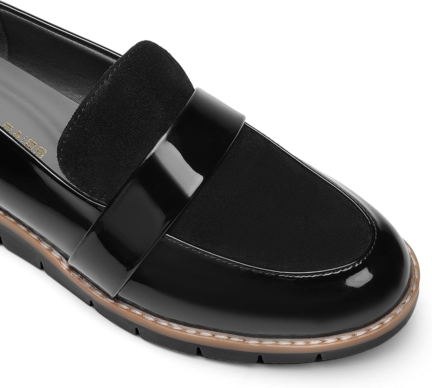 imageDREAM PAIRS Womens Loafers SlipOn Business Casual Work ShoesBlackpat