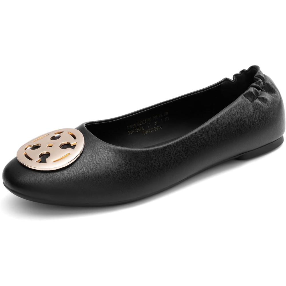 imageDREAM PAIRS Womens Ballet Flats Shoes Round Toe Slip On Comfortable Dressy ShoesBlack