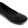 DREAM PAIRS Women’s Ballet Flats, Wide Toe Box Knit Flats for Women with Arch Support, Comfortable Slip On Dressy Travel Work Business Office Shoes for Women(Black)
