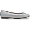 DREAM PAIRS Women’s Flats Square Toe Ballet Flats Comfortable Casual Ballerina Flat Dress Shoes with Bow Suitable for Dressy Business Casual Work Office(Silver)