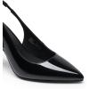 DREAM PAIRS Women’s Heels Slingback Stiletto Pumps Shoes Pointed Closed Toe Kitten Heels Dress Bridal Elegant Wedding Sexy Party(Black-pat)