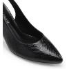 DREAM PAIRS Women’s Heels Slingback Stiletto Pumps Shoes Pointed Closed Toe Kitten Heels Dress Bridal Elegant Wedding Sexy Party(Black-snake)