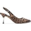 DREAM PAIRS Women’s Heels Slingback Stiletto Pumps Shoes Pointed Closed Toe Kitten Heels Dress Bridal Elegant Wedding Sexy Party(Leopard-suede)