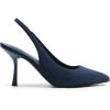 DREAM PAIRS Women’s Heels Slingback Stiletto Pumps Shoes Pointed Closed Toe Kitten Heels Dress Bridal Elegant Wedding Sexy Party(Navy-suede)