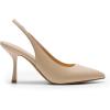 DREAM PAIRS Women’s Heels Slingback Stiletto Pumps Shoes Pointed Closed Toe Kitten Heels Dress Bridal Elegant Wedding Sexy Party(Nude-pu)