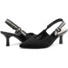DREAM PAIRS Women’s Kitten Heels Slingback Closed Toe Low Pumps Dress Bridal Elegant Wedding Casual Shoes(Black)