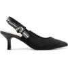 DREAM PAIRS Women’s Kitten Heels Slingback Closed Toe Low Pumps Dress Bridal Elegant Wedding Casual Shoes(Black)