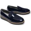 DREAM PAIRS Women’s Loafers, Slip-On Business Casual Work Shoes(Navy-pat)