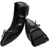 DREAM PAIRS Women’s Foldable Flats Shoes Pointed Toe Ballet Flats Bowknot Comfort Slip on Dress Shoes(Black)
