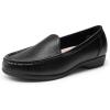 DREAM PAIRS Women’s Loafers Slip On Casual Comfortable Lightweight Business Work Office Flat Shoes with Arch Support(Black)