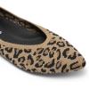DREAM PAIRS Pointed Toe Flats for Women, Comfortable Dressy Knit Ballet Flats with Arch Support, Women’s Dress Shoes for Work Office Business Casual Travel(Leopard)