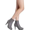 DREAM PAIRS Women’s Ankle Boots High Stiletto Heel Booties Fashion Zipper Short Boots(Classic Light/Grey)