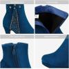 DREAM PAIRS Women’s Ankle Boots High Stiletto Heel Booties Fashion Zipper Short Boots(Classic Royal/Blue)