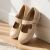DREAM PAIRS Womens Ballet Mary Jane Flats, Comfortable Business Office Dress Shoes for Women Dressy and Work with Ankle Strap(Nude)