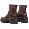 DREAM PAIRS Women’s Elastic Chelsea Ankle Boots Fashion Low Chunky Heel Platform Lug Sole Short Booties Shoes(Brown)