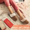DREAM PAIRS Women’s House Slippers Indoor Fuzzy Fluffy Furry Cozy Home Bedroom Comfy Winter Cute Warm Outdoor Shoes FuzzyEasy(Chesnut)